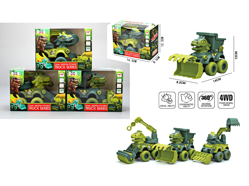 Double Friction Camouflage Dinosaur Farmer'S Car