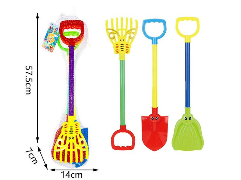 3 Sand Shovels (Plastic Pipes)