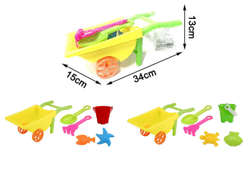 Small Beach Toy Cart Set