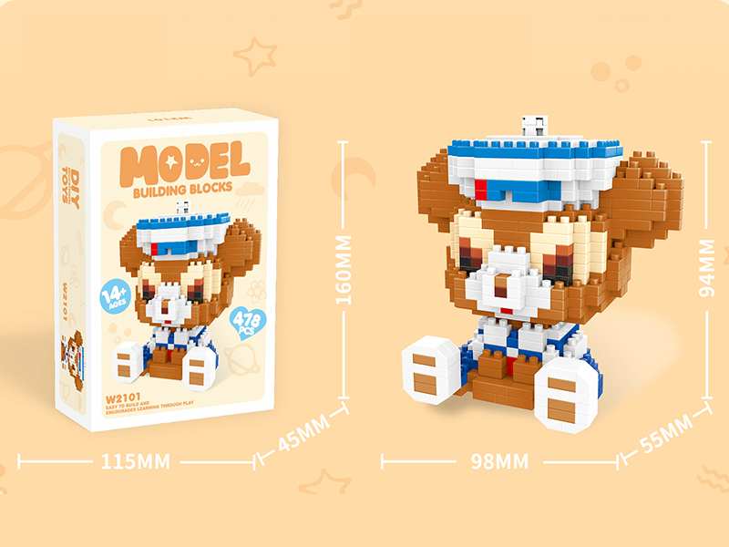 Micro Particle Building Blocks - Disney Bear  478PCS