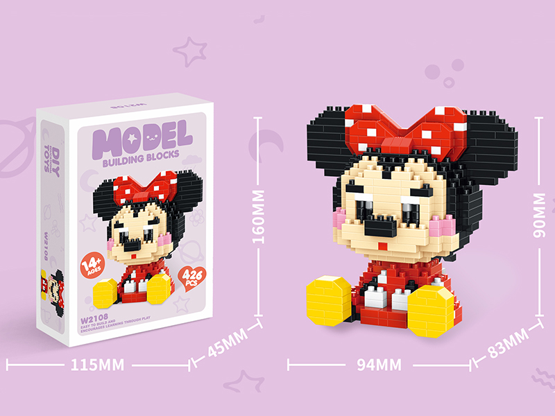 Micro Particle Building Blocks - Minnie Mouse 426pcs