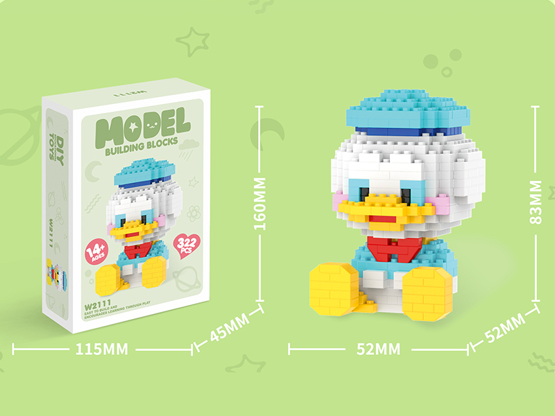 Micro Particle Building Blocks - Donald Duck 322pcs