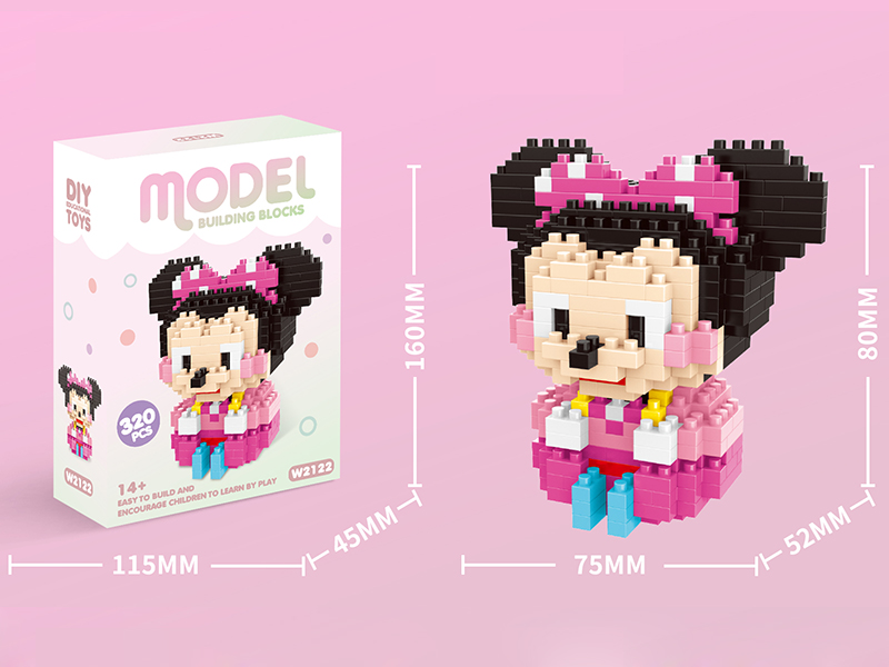 Micro Particle Building Blocks - Minnie Mouse 320pcs