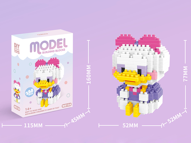 Micro Particle Building Blocks - Daisy Duck 288pcs