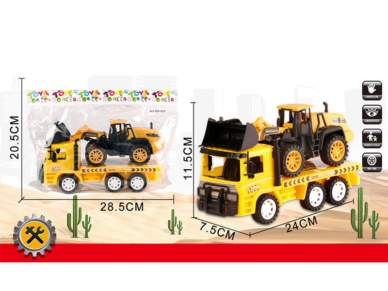 Friction Trailer Toy