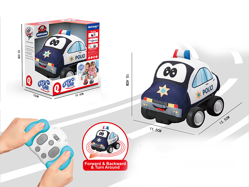 R/C 3Ch Infrared Cloth Police Car With Music And Horn