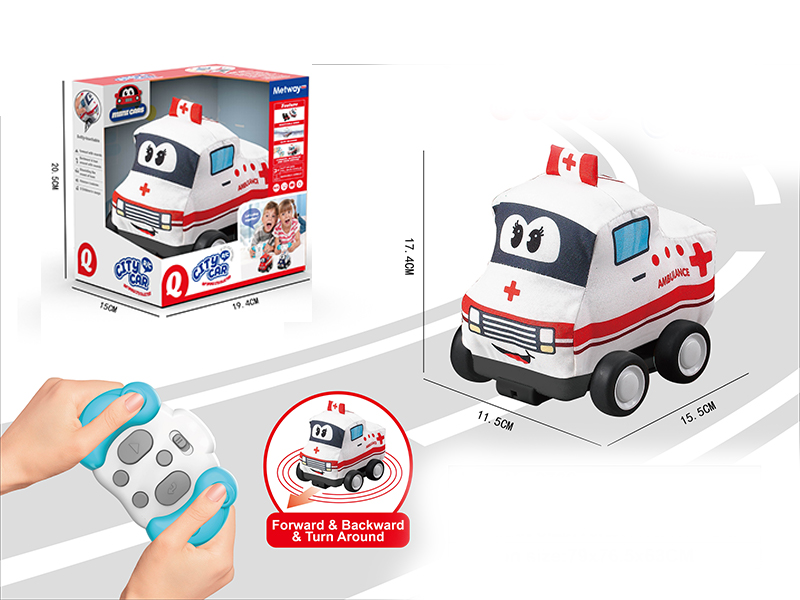 R/C 3Ch Infrared Cloth Ambulance With Music And Horn