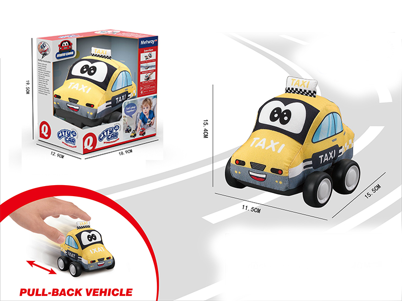Pull Back Taxi Cloth Car (City Series)