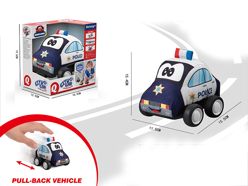 Pull Back Police Cloth Car (City Series)