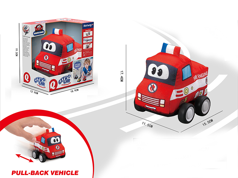 Pull Back Fire Control Cloth Car (City Series)