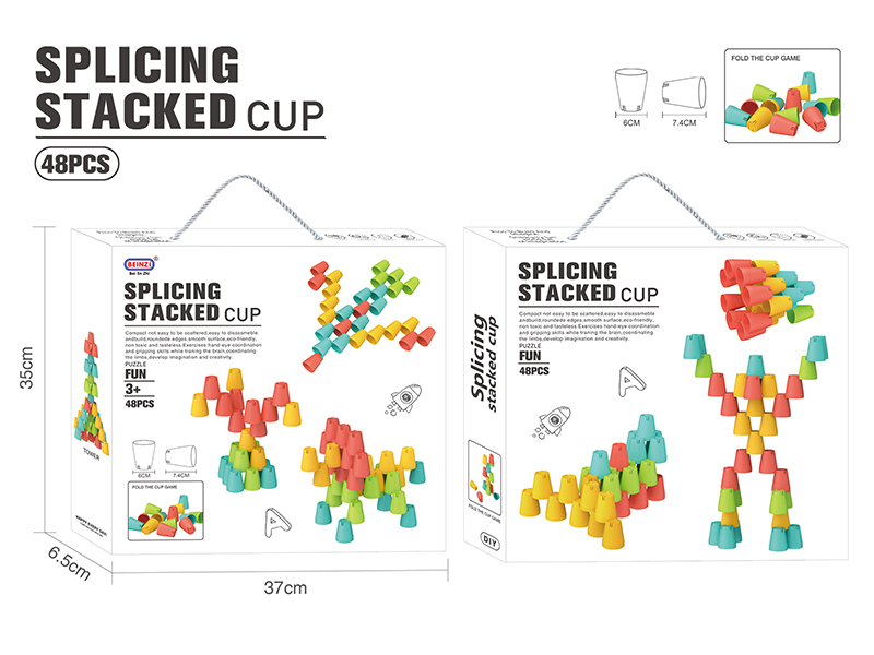 48PCS Splicing Stacked Cup