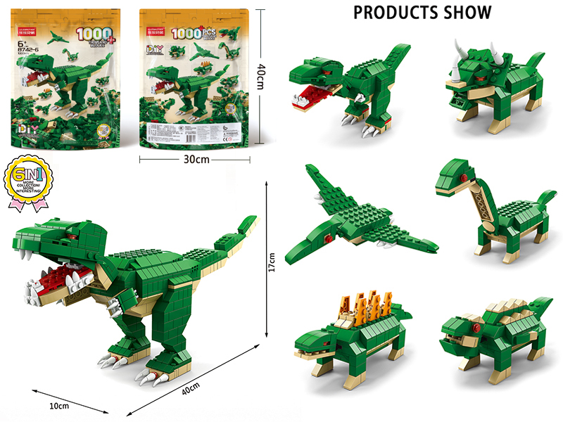 Dinosaur Building Blocks 1000pcs