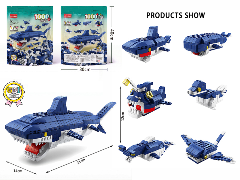 Shark Building Blocks 1000pcs