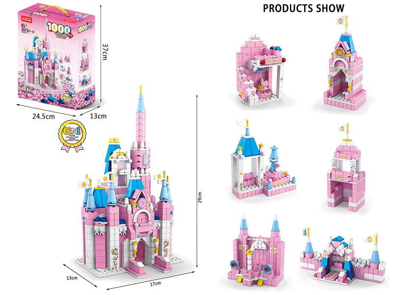 6 In 1 Disney Building Blocks 1000pcs