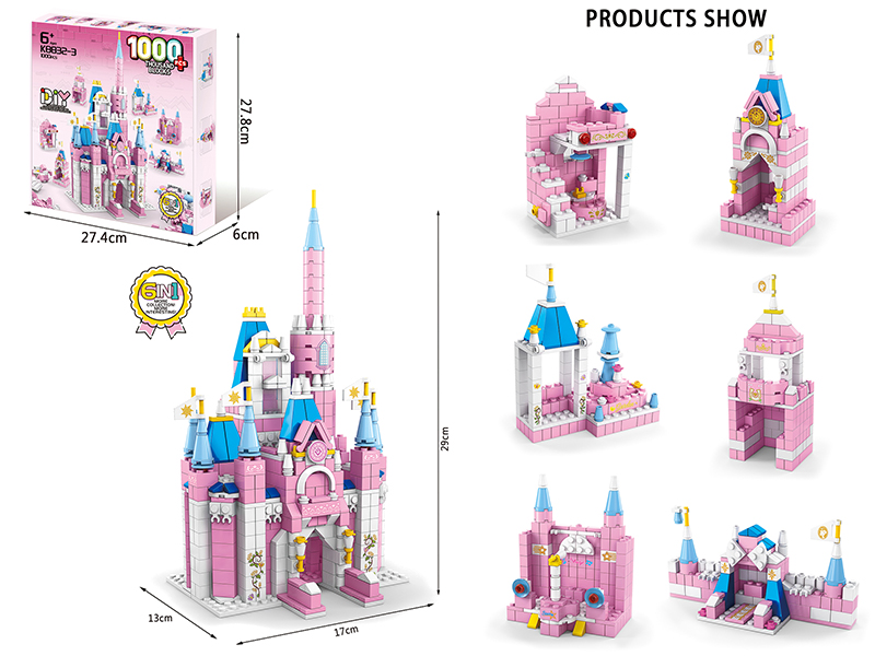 6 In 1 Disney Building Blocks 1000pcs
