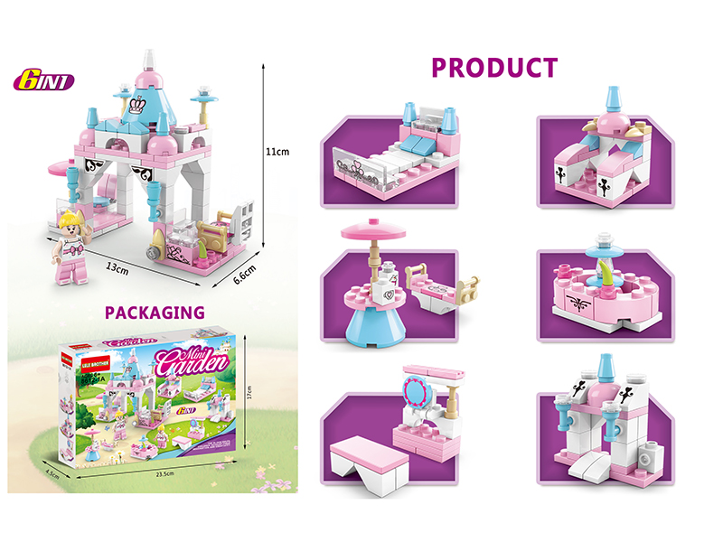 Disney 6 In 1 Building Blocks 131pcs