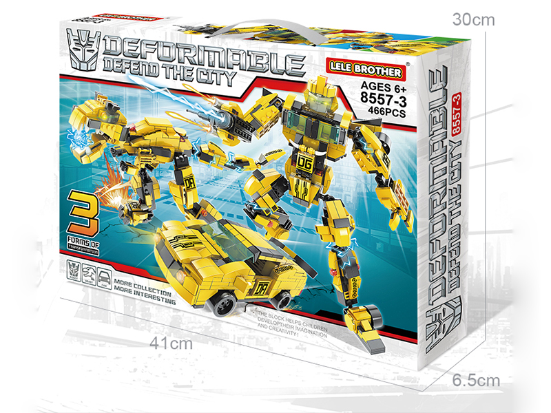 City Defender Series Building Blocks - Bumblebee 466PCS
