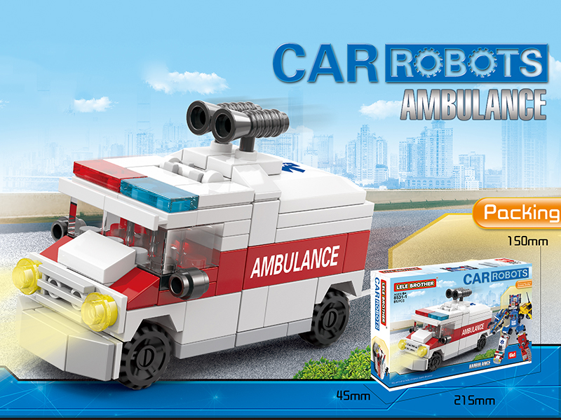Car Robot Building Blocks 81pcs