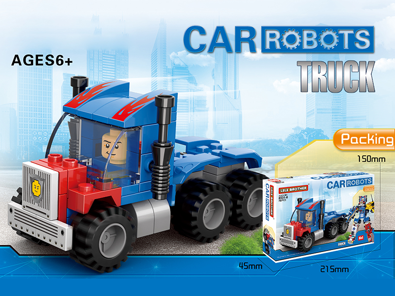Car Robot Building Blocks 70pcs