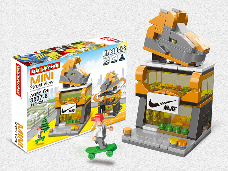 Mini Street View Series Building Blocks - Shoes Shop 162PCS