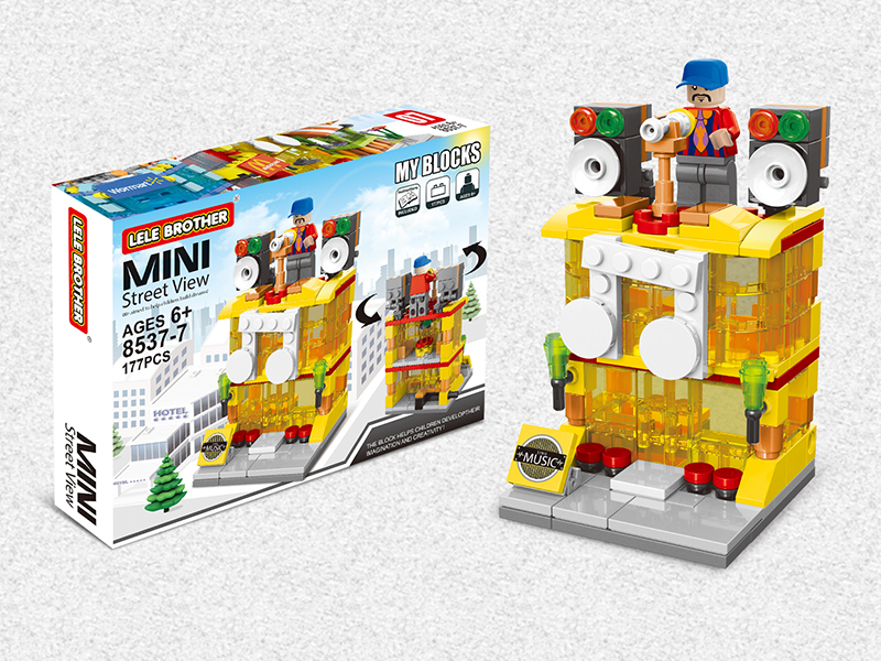 Mini Street View Series Building Blocks - Music Bar 177PCS