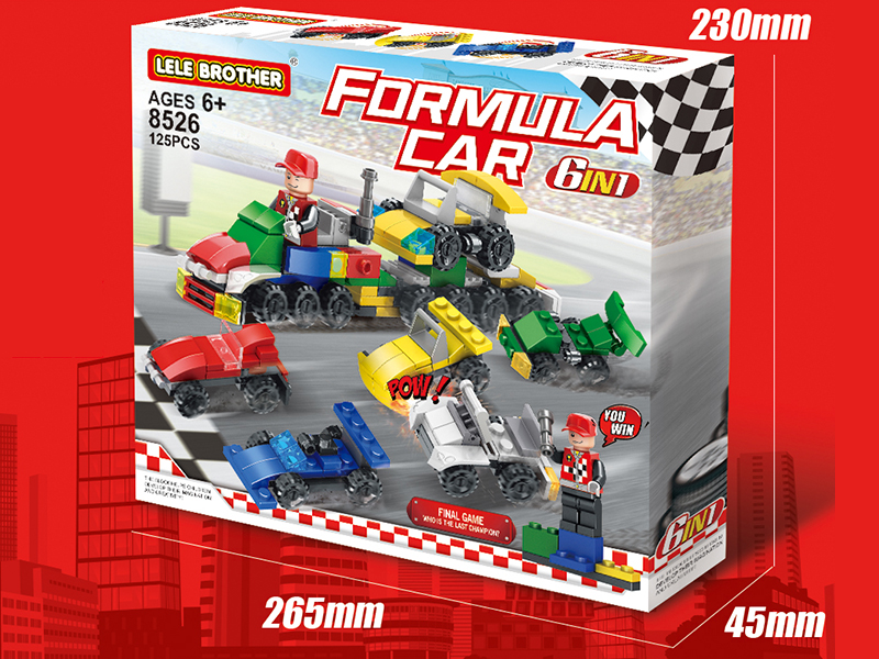 Equation Car 6 In 1 Building Blocks 125PCS