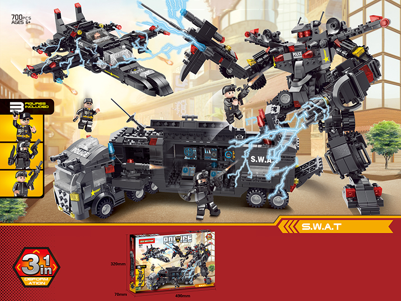 City Police Series Building Blocks 700PCS