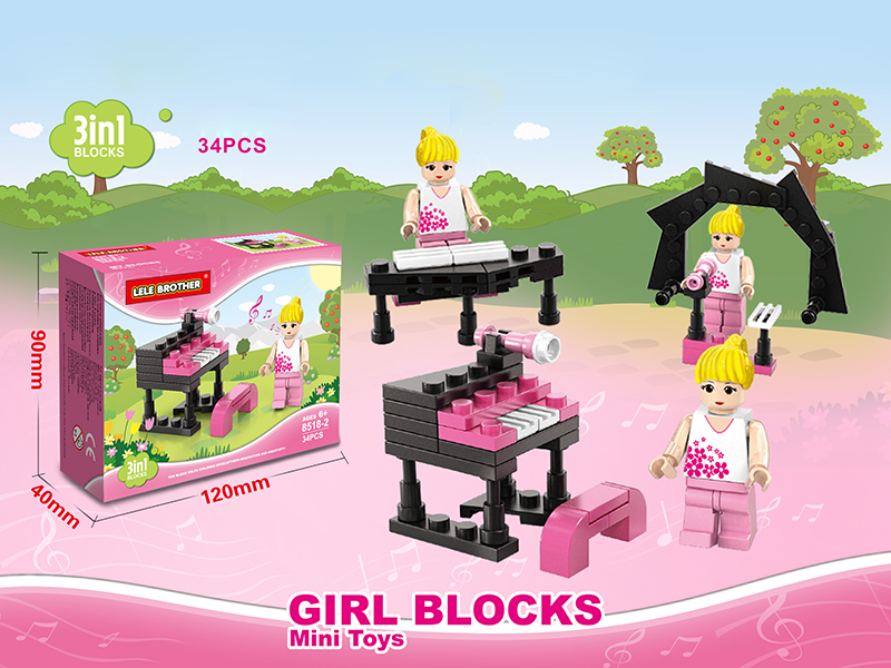 Girl Series Building Blocks 34PCS