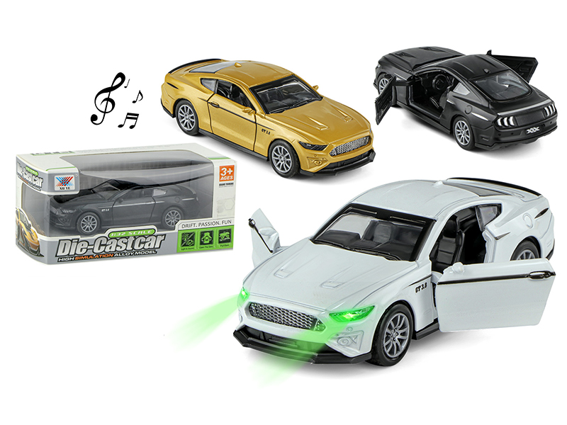 1:32 Pull Back Alloy Ford Mustang With Light Music