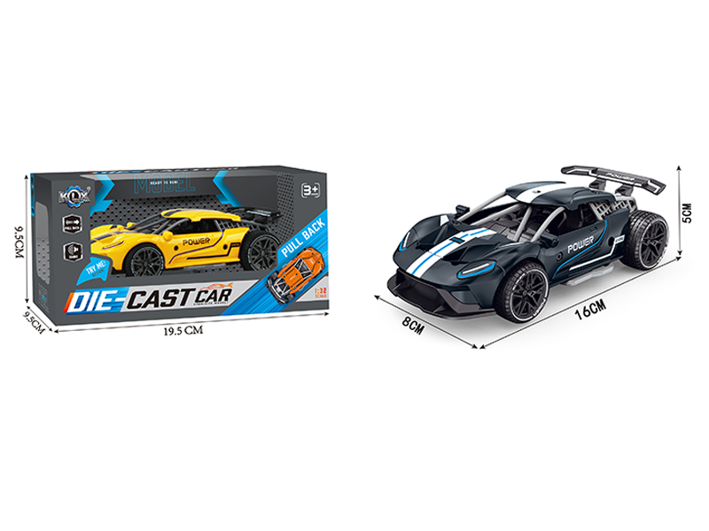 Alloy Pull Back Ford Racing Car With Sound