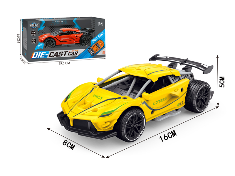 Alloy Pull Back Ferrari Racing Car With Sound