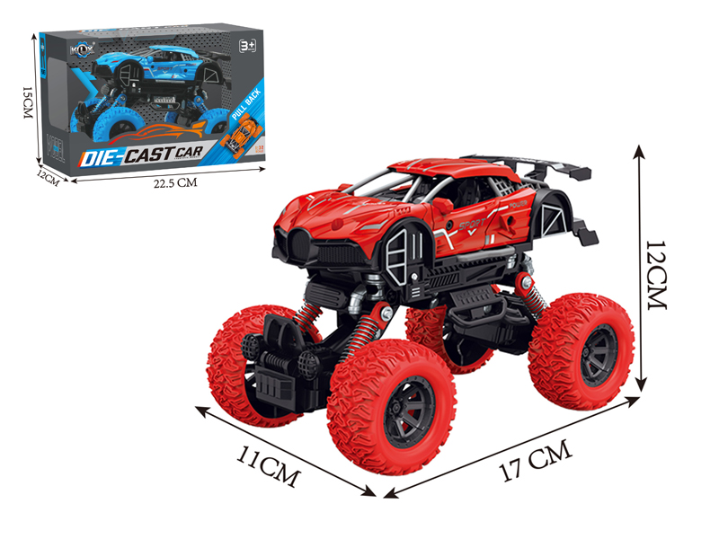 Alloy Pull Back 4Wd Bugatti Climbing Car