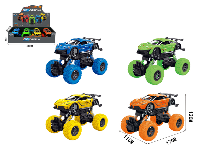 8PCS Alloy Pull Back 4WD Lycan / Ferrari Climbing Car