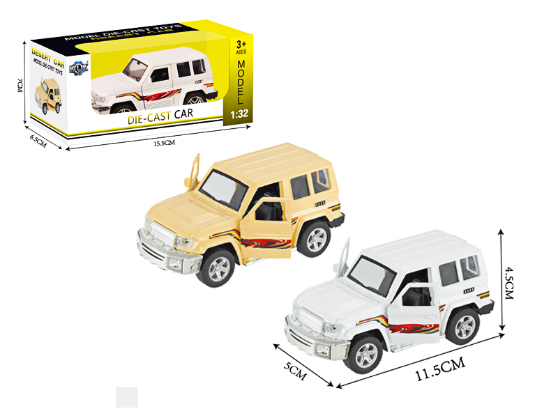 Alloy Pull Back Jeep