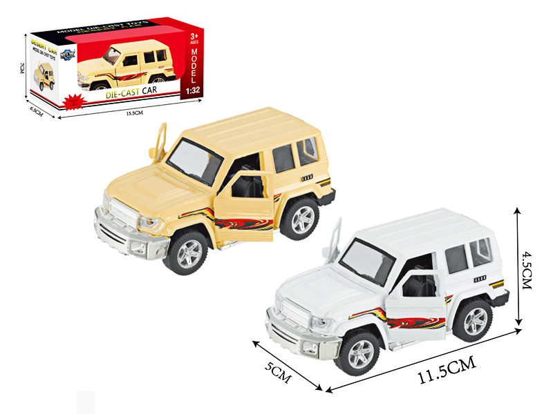 Alloy Pull Back Jeep With Light And Sound