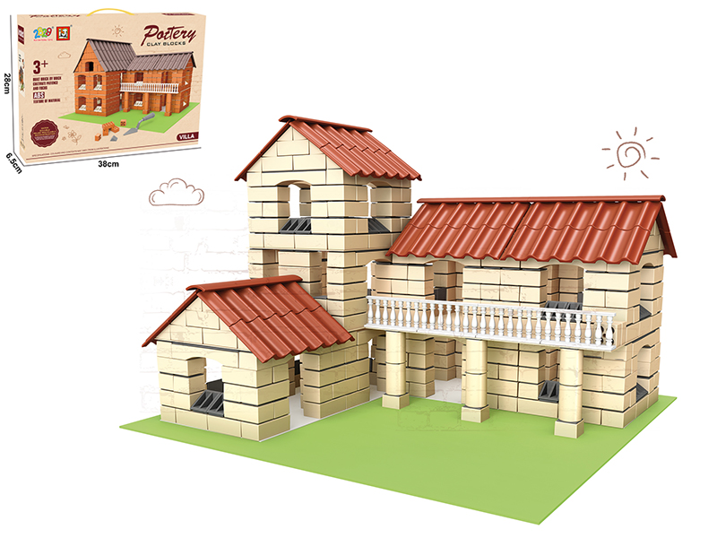 Little Bricklayer Series Clay Building Blocks - Classic Villa (460PCS)