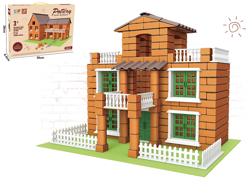 Little Bricklayer Series Clay Building Blocks - Forest Villa (350PCS)