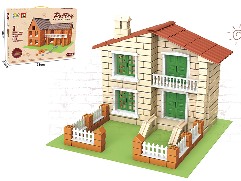 Little Bricklayer Series Clay Building Blocks - Villa (346PCS)