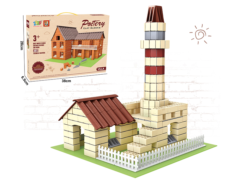 Little Bricklayer Series Clay Building Blocks - European Architecture (280PCS)