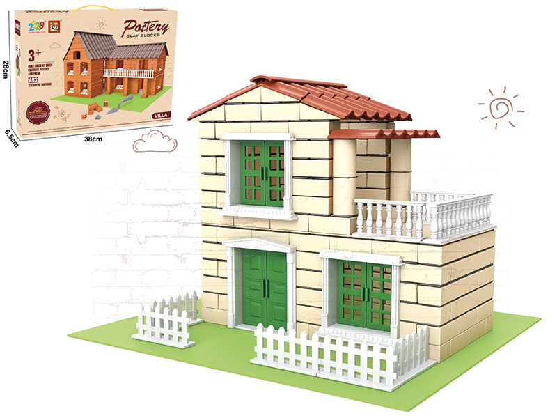 Little Bricklayer Series Clay Building Blocks - Villa (171PCS)