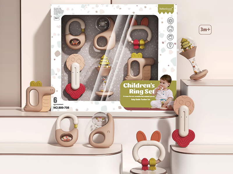 Baby Rattle Teether Set(6PCS)
