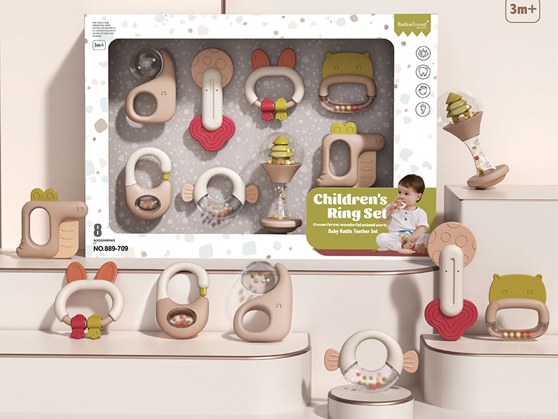 Baby Rattle Teether Set(8PCS)