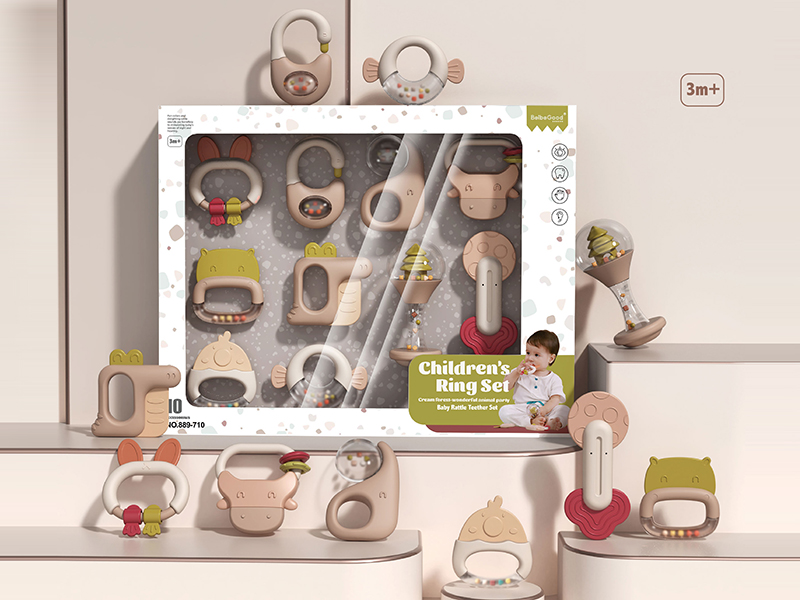 Baby Rattle Teether Set(10PCS)