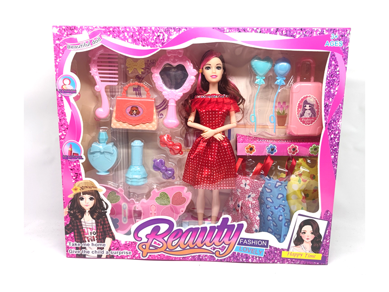 11.5 Inch Full Body Movable Joint Doll Jewelry Set