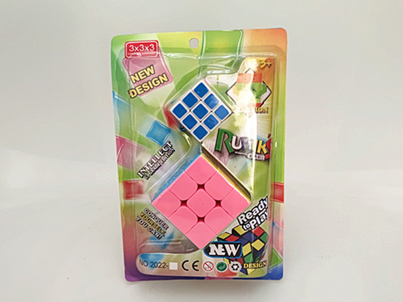 Solid Color Third-Order + 3.5Cm Third-Order Fluorescent Sticker Magic Cube