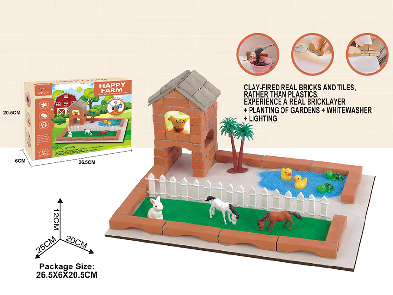 Little Architect - Happy Farm (92 Bricks, Cement, Floor)