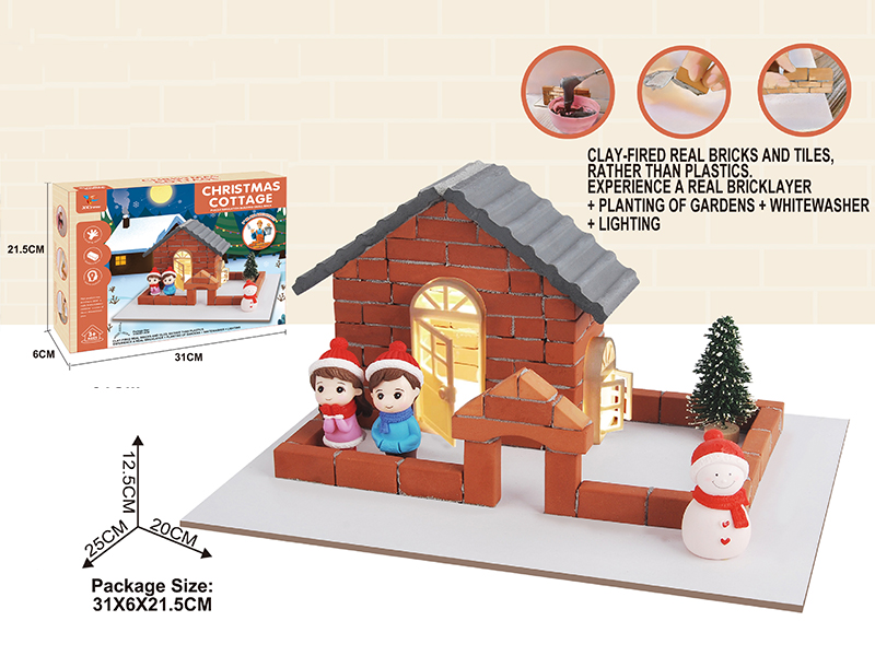 Little Architect - Christmas Cottage  (132 Bricks, Cement, Floor)