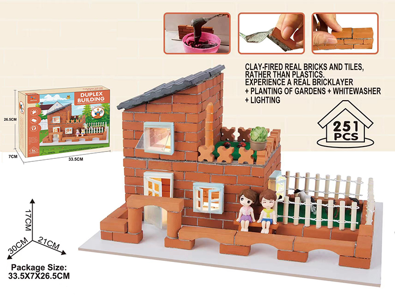 Little Architect - Duplex Building (251 Bricks, Cement, Floor)