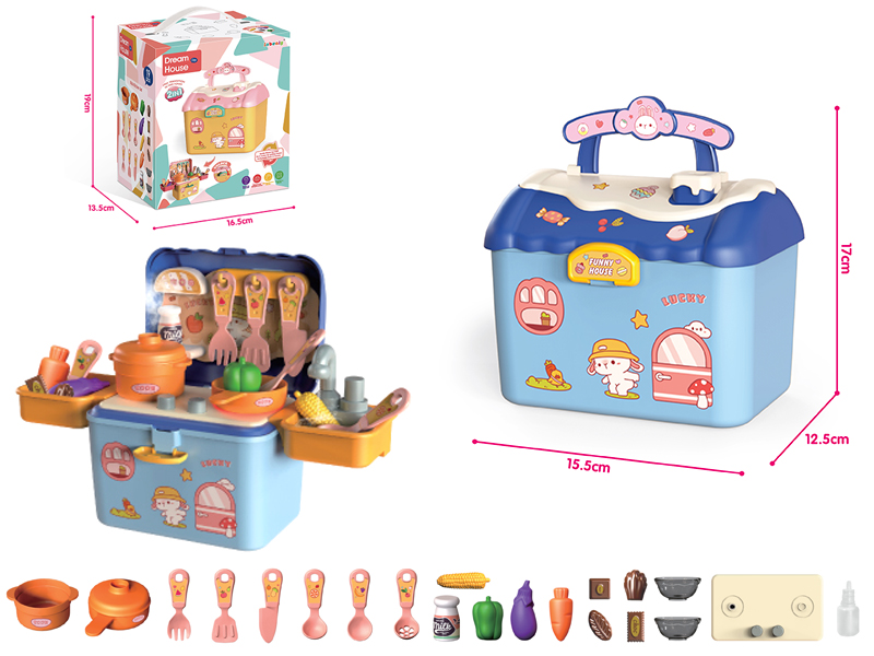 Blue Spray Kitchen Storage House