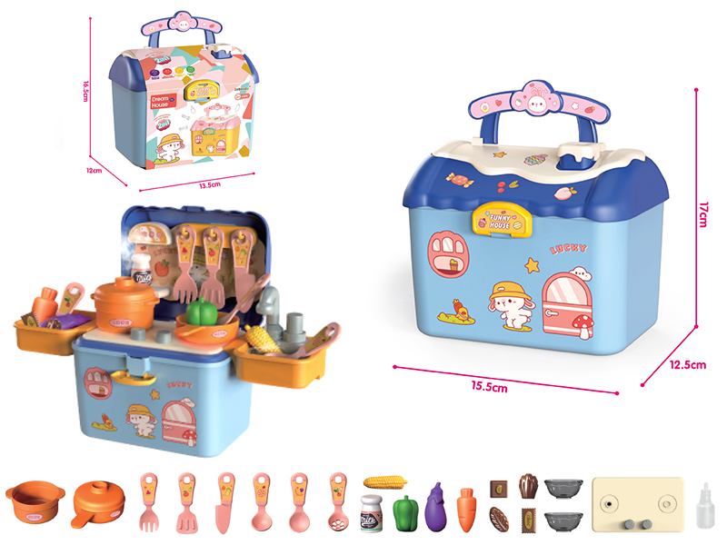 Blue Spray Kitchen Storage House